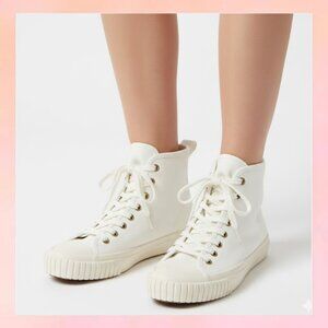 J.Crew Canvas High-Top Sneakers - Size 6.5